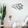 Wallity Herd Of Birds Escultura de Pared de Metal Negro